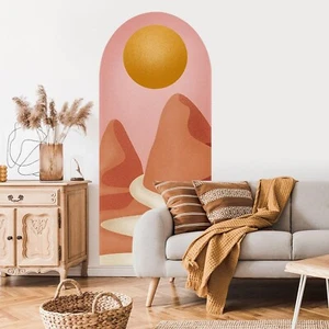 Boho Arch Wall Decal Modern Abstract Wall Art Stickers Peel and Stick Sun Mou... - Picture 1 of 5
