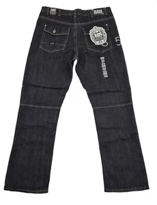 Urban Loose Fit Kam Denim Herrenjeans - Big & Tall Straight Leg Dark Wash - Bild 1 von 7