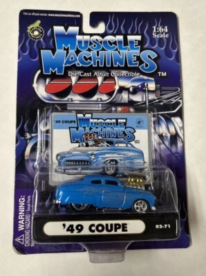MUSCLE MACHINES 49 MERC COUPE DIE CAST CAR 1/64 SCALE 1949 MERCURY -  BLOWN - Image 1 of 2