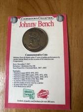 1989 Kahn's Hillshire Farm Cooperstown Collection Johnny Bench Reds Coin
