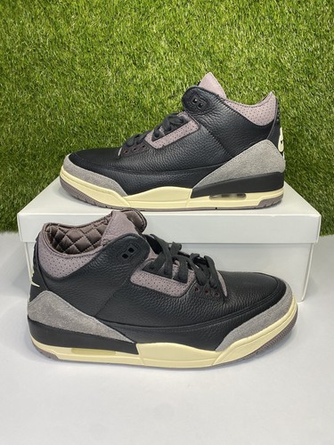 Air Jordan 3 A Ma Maniere Nero Retrò Taglia 12 Sneakers Donna (10.5M) FZ4811 001