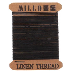 1 Piece Soft Round Linen Waxed Line Sewing Thread for Leather Crafts M999 - Picture 1 of 6