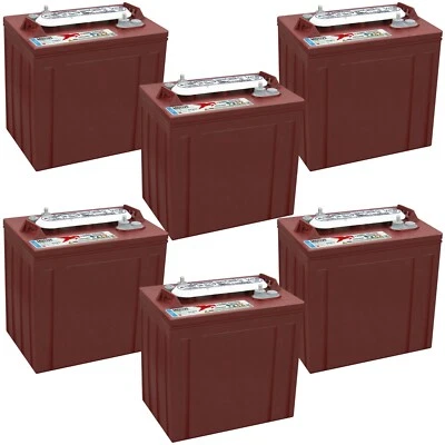 Trojan T-125 6V 240Ah Flooded Lead Acid GC2 Deep Cycle Battery (6 Pack) - Image 1 of 4