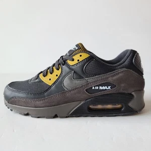 Nike Air Max 90 Black Bronzine Brown Gold FB9657-001 Men's Size 9 - Picture 1 of 5
