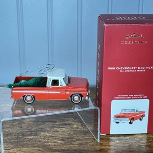 2020 Hallmark 1966 Chevrolet C-10 Pickup All-American Trucks #26 Metal Ornament - Bild 1 von 10