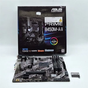 ASUS Prime B450M-A II AMD AM4 Micro ATX Motherboard (128GB DDR4) -NOT WORKING- - Zdjęcie 1 z 8