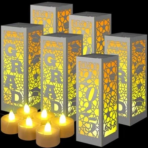 6 Pcs Graduation Table Centerpieces Boxes Class of 2025 Graduation Lanterns f... - Picture 1 of 6