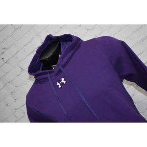 Under Armour Hoodie Mens Size Medium Loose Purple Polyester Performance - Picture 1 of 7