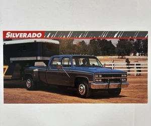 Vintage Dealers Showroom Plastic Magnetic Poster Chevrolet Silverado 24x12” - Picture 1 of 5