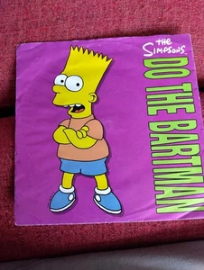The Simpsons Do The Bartman 7” Vinyl GEF87 5439-19004-7 Vintage Geffen Record - Picture 1 of 3