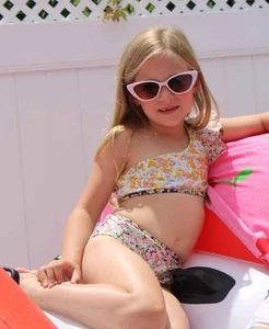 MOLO Nola One Shoulder Asymmetrical Bikini Big Girls NWOT Size 13/14 Youth - Picture 1 of 9
