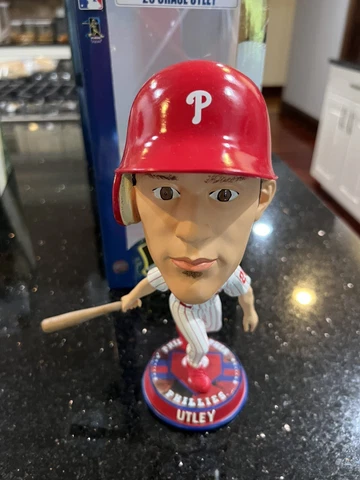 Chase Utley Philadelphia Phillies Big Head Bobblehead Foco Phillies Base Cover