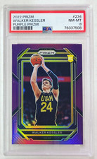 2022-23 Panini Prizm Walker Kessler Purple /99 PSA 8 Rookie Card #234 RC Jazz