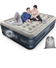 iDOO King size Air Bed, Inflatable bed with Built-in Pump, 3 Mins Quick Self-In