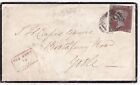 1854 Mourning Cover To Goole Red Small Boxed Missent To York Ex Retford =638=