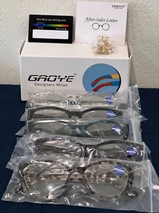 5x Lot +2.75 Ladies' Reading Glasses w/ Blue Light Filter - NEW - Picture 1 of 3