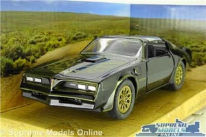 SMOKEY AND THE BANDIT PONTIAC FIREBIRD MODEL CAR 1977 BLACK 1:32 SCALE JADA K8 - Picture 1 of 5