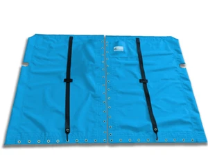 Venture 15 Banana Hull 2pc Catamaran Trampoline - Textilene 90 Blue + Lace Line - Bild 1 von 3