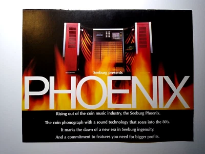 Seeburg SMC2 Phoenix Jukebox FLYER Original Phonograph Music Foldout Brochure - Image 1 of 4