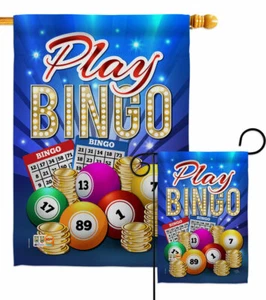 Spiel Bingo Garten Flagge Spiele Interessen Deko kleines Geschenk Hof Haus Banner - Bild 1 von 17