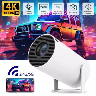 4K HD Mini Projector Home Theater 120 ANIS Dual Band WiFi6 Bluetooth - Image 1 of 4