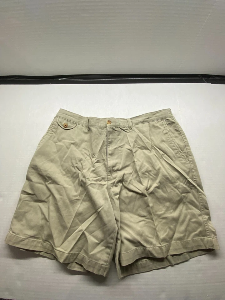 Pantalones Cortos Para Hombre Vintage Puritan 5 Bolsillos Caqui Frente Plano Talla 38 Foto 1 de 4