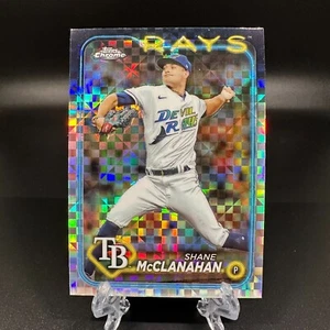 2024 Topps Chrome Shane McClanahan X-Fractor #135 Tampa Bay Rays - Picture 1 of 2