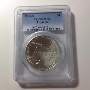 1983-S $1.00 Olympic PCGS PR69DCAM (blue) - Picture 1 of 2