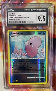 2008 Pokemon Great Encounters #77/106 Luvdisc Reverse Holo CGC 9.5 MINT+ - Bild 1 von 4