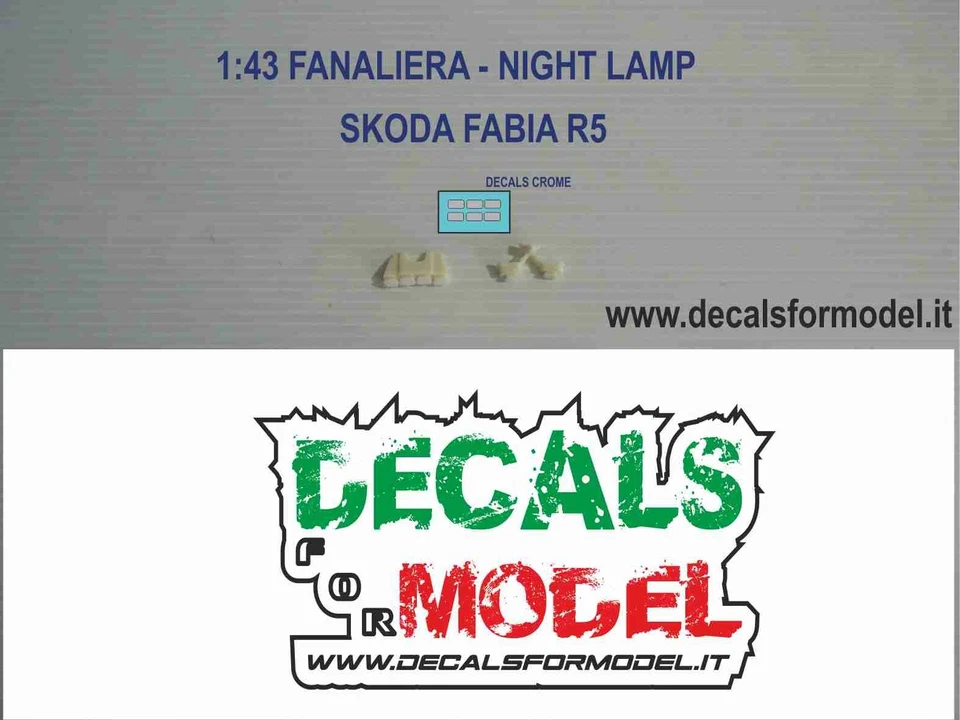 1:43 FANALIERA NIGHT LAMP SKODA FABIA R5 - Immagine 1 di 1