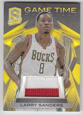 2013-14 Panini Spectra Game Time Materials Gold #43 Larry Sanders Jersey /10