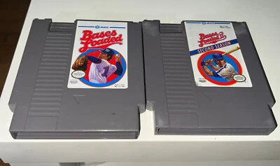 Nintendo NES Bases Loaded I & II: Second Season, two video games bundle. Tested. - Image 1 of 4