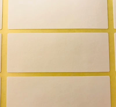 Large White 30 x 78mm Colour Code Rectangles / Address Stickers - Sticky Labels - Image 1 of 2