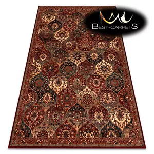 Tappeti esclusivi LANA NATURALE ORIENTALE KASHQAI traliccio terracotta/beige - Foto 1 di 10