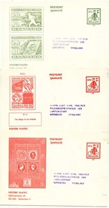 Dänemark 1974-75 Ganzsachen 3x Postwerbung Neuerscheinungen Info - Bild 1 von 2