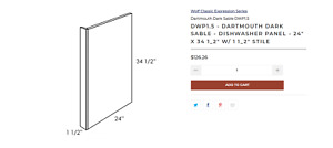 Dartmouth Dark Sable DWP1.5 DWP1.5 - DARTMOUTH DARK SABLE - DISHWASHER PANEL -