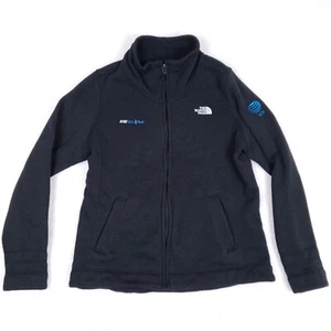The North Face Womens Fleece Jacket XL Black AT&T Zip Up Warm Softshell Gorpcore - Picture 1 of 13