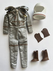 Costume spatial vintage Barbie Miss Astronaut #1641, gants, bottes, casque 1965 JOLI,