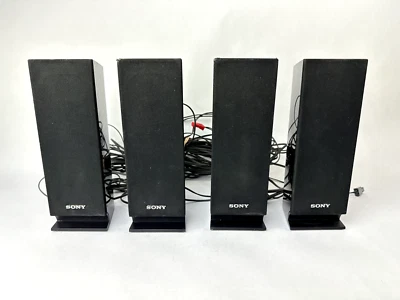 Sony SS-TSB101 Home Cinema Theatre Surround Sound 4 Speaker System with Wires - Image 1 of 4
