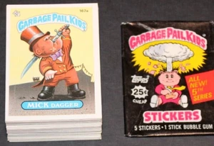Garbage Pail Kids 1986 5. Serie SET mit 82 Karten + 1 leere Verpackung - Bild 1 von 7