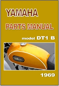 YAMAHA Parts Manual DT1 B 1969 Replacement Spares Catalog List DT1B - Picture 1 of 4