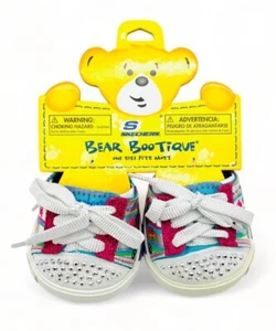 Build a Bear Twinkle Toes Skechers Rainbow Rhinestone Shoes - Picture 1 of 11