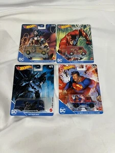 Hot Wheels Premium: Pop Culture DC Comics- Complete Set Of 4. NEW!🔥 (007) - Picture 1 of 6