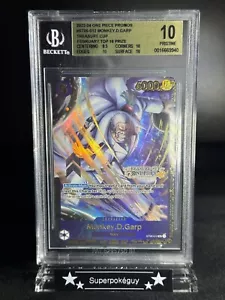 Beckett BGS 10 Gold Label Pristine One Piece Promo Treasure Cup Top 16 012 Garp - Bild 1 von 3