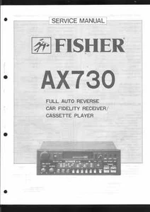 Fisher Original Service Manual für CAR AX 730 - Picture 1 of 1