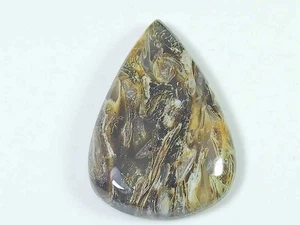 58Cts. Natural Rock Calcite Pear Crystal Cabochon Loose Gemstone 28X41X07 MM g27 - Bild 1 von 9