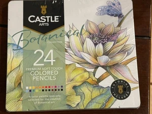NUEVO Juego de 24 lápices de colores con temática “botánica” Castle Art Supplies Premium * - Imagen 1 de 2