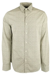 Camisa Michael Kors Para Hombre Calce Ajustado Algodón Botánico Manga Larga-F-XL - Imagen 1 de 3