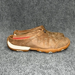 Twisted X Scarpe Donna Taglia 6 Marrone Pelle Slip On Mules Zoccoli Mocassini Comodi - Foto 1 di 11