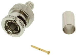 10× Trompeter UPL220-025SH BNC 75Ω Crimp Connectors – AT&T 734A Cable, Bulk Pack - Picture 1 of 10